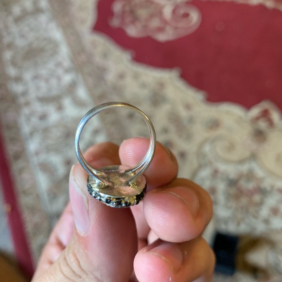 Sterling blue diamond ring - Picture 4 of 4